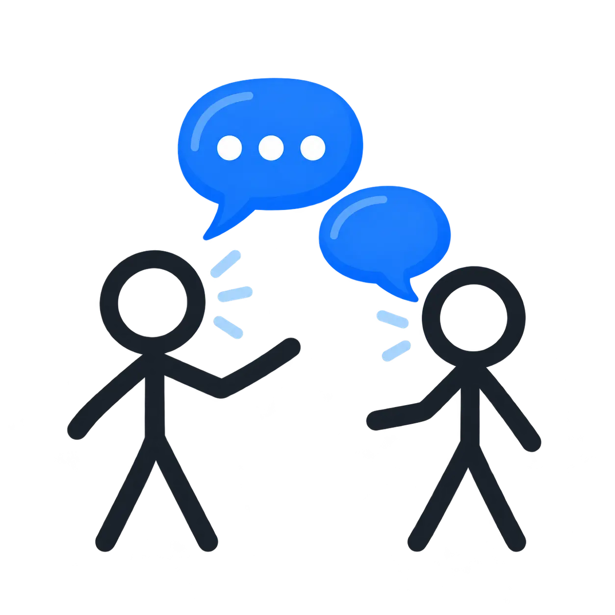 Two people in conversation.